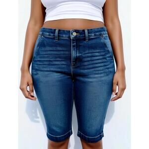 One 5 Love My Goodness FIt Women's knickers pedal pushers denim Sz 14 W Capri